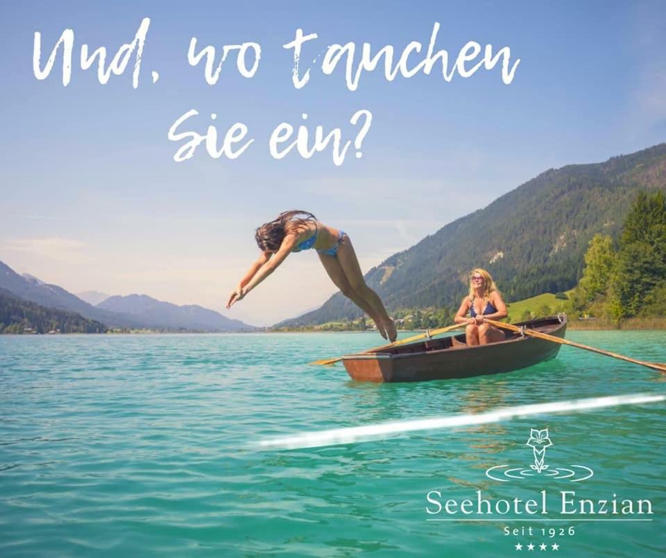 Seehotel Enzian Weissensee Exterior foto